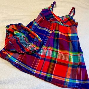 Chaps girls sundress multiple colors. Matching bloomers. 24months